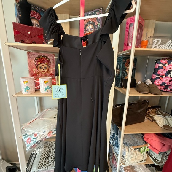 CeCe Black Sleeveless dress NWT size 8 - Picture 4 of 4